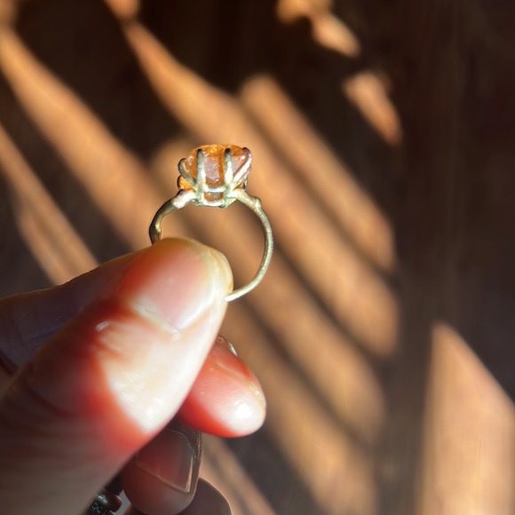 Variance Imperial Topaz Medium Stone 18K, 14K, Yellow and Rose Gold Ring 6.5 - Picture 6 of 9